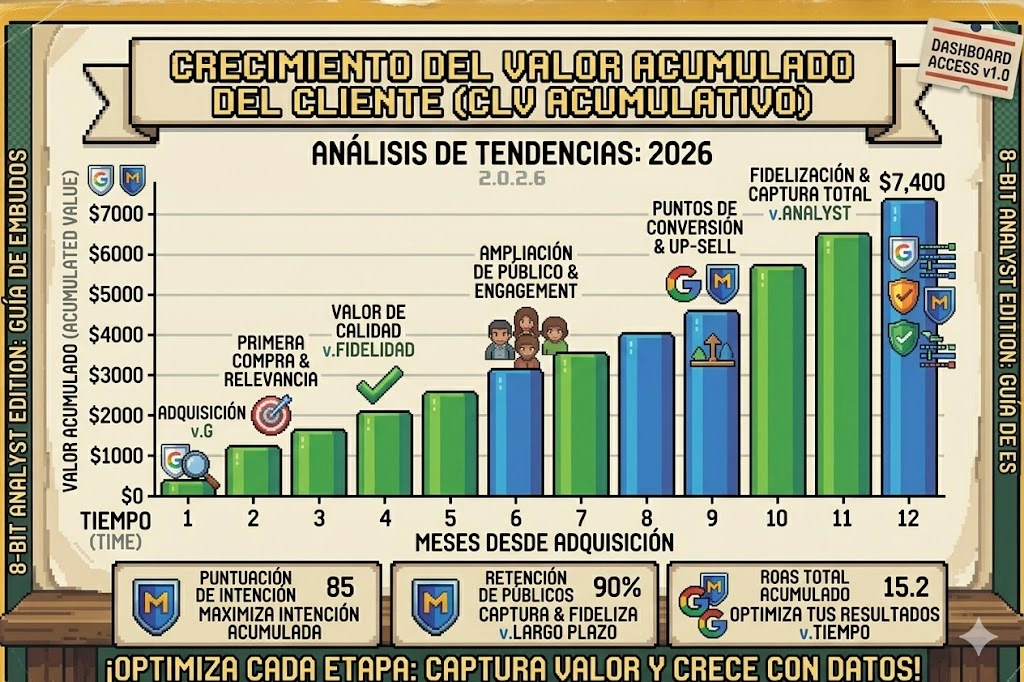 Valor de vida del cliente (LTV o CLV): La métrica clave para la rentabilidad a largo plazo